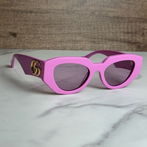 NEW GUCCI GG1421S 004 PINK WOMEN SUNGLASSES GUCCI - Picture 7 of 12